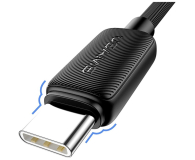 USAMS Kabel US-SJ691 60W USB-C do USB-C 1m czarny - 1569097 - zdjęcie 9